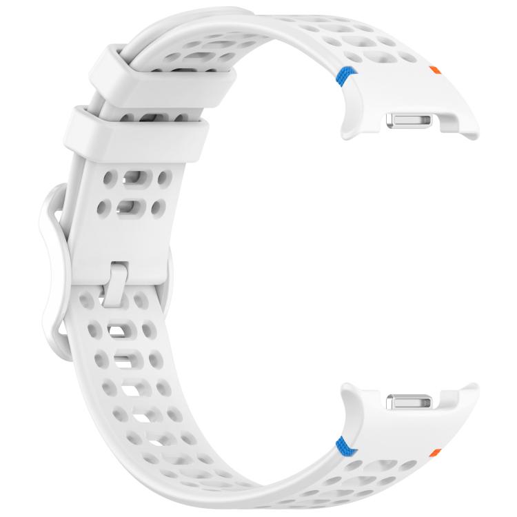 For Samsung Galaxy Watch 8 / 8 Classic xDfind Ladder Buckle Silicone Watch Band(White)