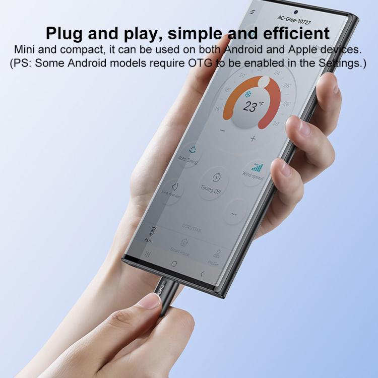 Yesido EC26C Type-C Mobile Phone Smart Remote Control Infrared Transmitter(Black) - 2