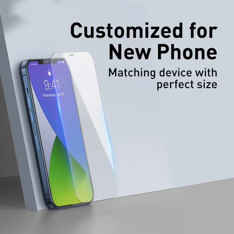 For iPhone 12 mini 2pcs Baseus 0.3mm Full-glass Anti-blue Light Tempered Film For iPhone 12 mini 2pcs Baseus 0.3mm Full-glass Anti-blue Light Tempered Film