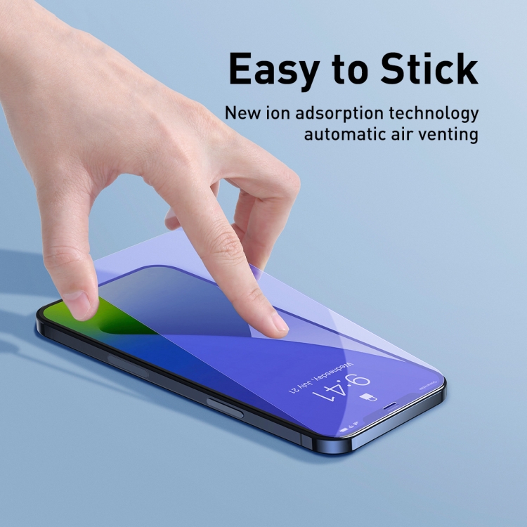For iPhone 12 mini 2pcs Baseus 0.3mm Full-glass Anti-blue Light Tempered Film For iPhone 12 mini 2pcs Baseus 0.3mm Full-glass Anti-blue Light Tempered Film