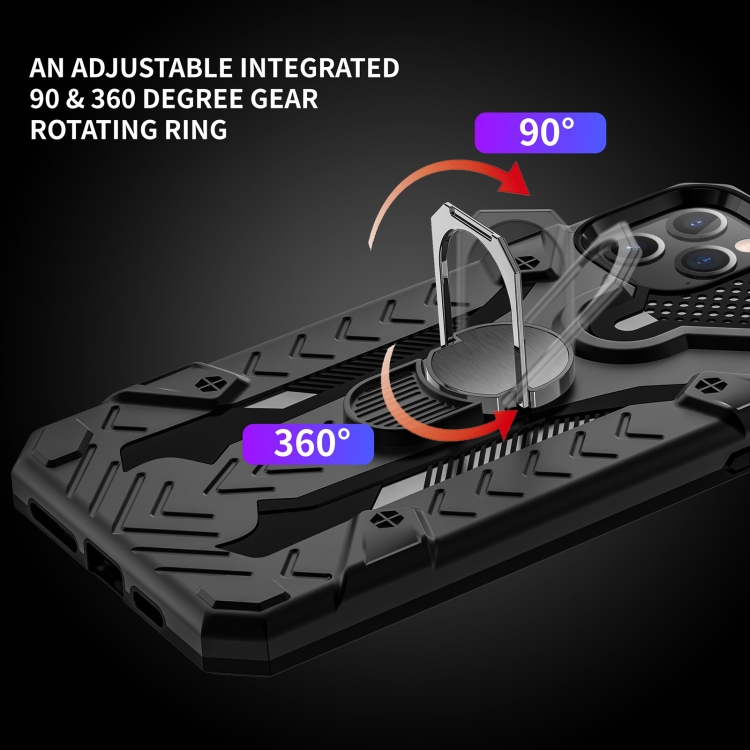 For iPhone 11 Pro Armor Knight Series 2 in 1 PC + TPU Protective Casewith Ring Holder(Black) For iPhone 11 Pro Armor Knight Series 2 in 1 PC + TPU Protective Casewith Ring Holder(Black)