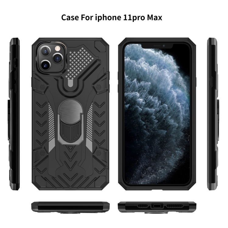 For iPhone 11 Pro Armor Knight Series 2 in 1 PC + TPU Protective Casewith Ring Holder(Black) For iPhone 11 Pro Armor Knight Series 2 in 1 PC + TPU Protective Casewith Ring Holder(Black)