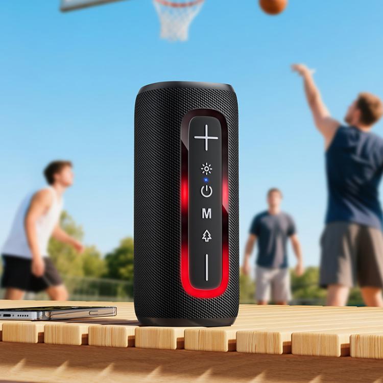 hoco HC36 Brocade Sports Bluetooth 5.4 Speaker Support TWS / FM / TF Card / USB / AUX(Black) - B5