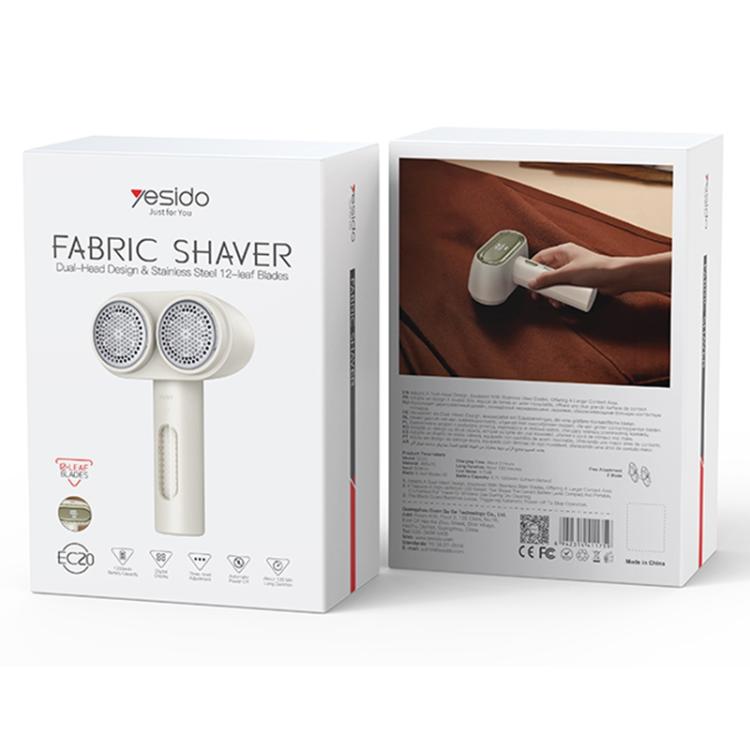 Yesido Ec20 Smart Digital Display Dual Head Hair Ball Trimmer(Beige) - 13