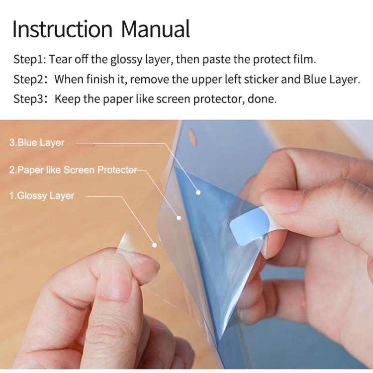 For iPad Air 10.5 (2019) WIWU iPaper Protect Film Paper-Like Screen Protector For iPad Air 10.5 (2019) WIWU iPaper Protect Film Paper-Like Screen Protector