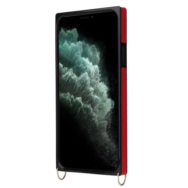 For iPhone 11 Pro Wrist Strap PU+TPU Shockproof Protective Case with Crossbody Lanyard & Holder & Card Slot(Red) For iPhone 11 Pro Wrist Strap PU+TPU Shockproof Protective Case with Crossbody Lanyard & Holder & Card Slot(Red)
