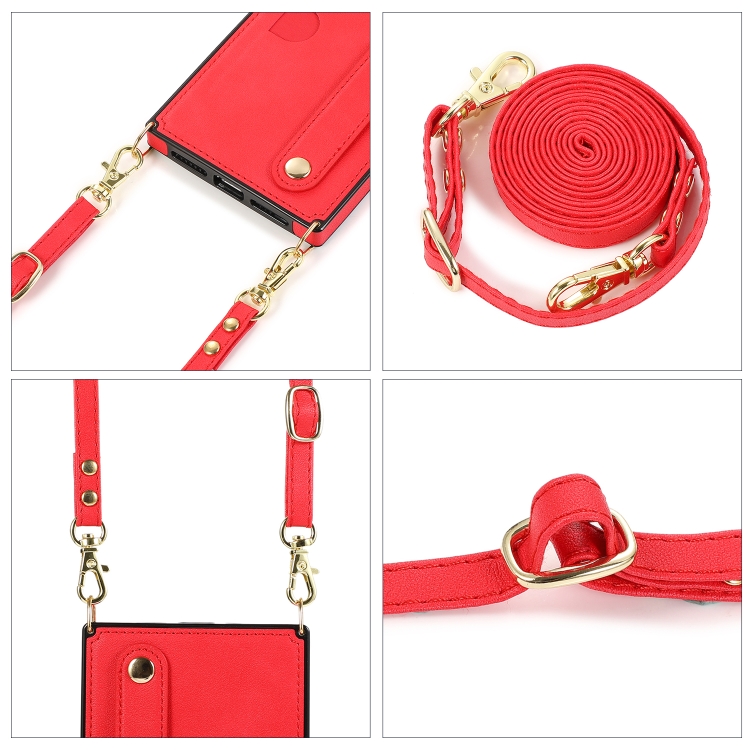 For iPhone 11 Pro Wrist Strap PU+TPU Shockproof Protective Case with Crossbody Lanyard & Holder & Card Slot(Red) For iPhone 11 Pro Wrist Strap PU+TPU Shockproof Protective Case with Crossbody Lanyard & Holder & Card Slot(Red)