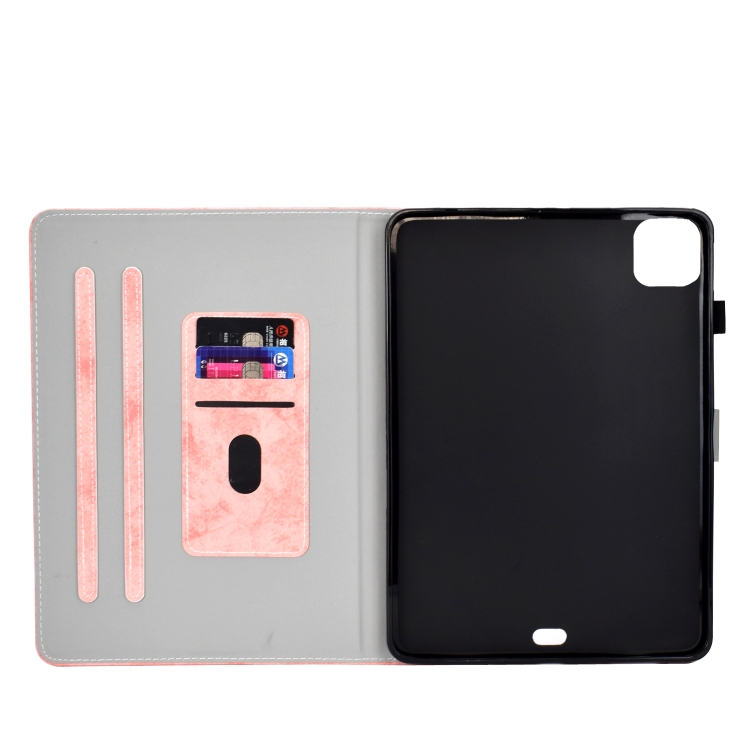 For iPad Air 2020 10.9 Marble Style Cloth Texture Leather Case with Bracket & Card Slot & Pen Slot & Anti Skid Strip(Pink) For iPad Air 2020 10.9 Marble Style Cloth Texture Leather Case with Bracket & Card Slot & Pen Slot & Anti Skid Strip(Pink)
