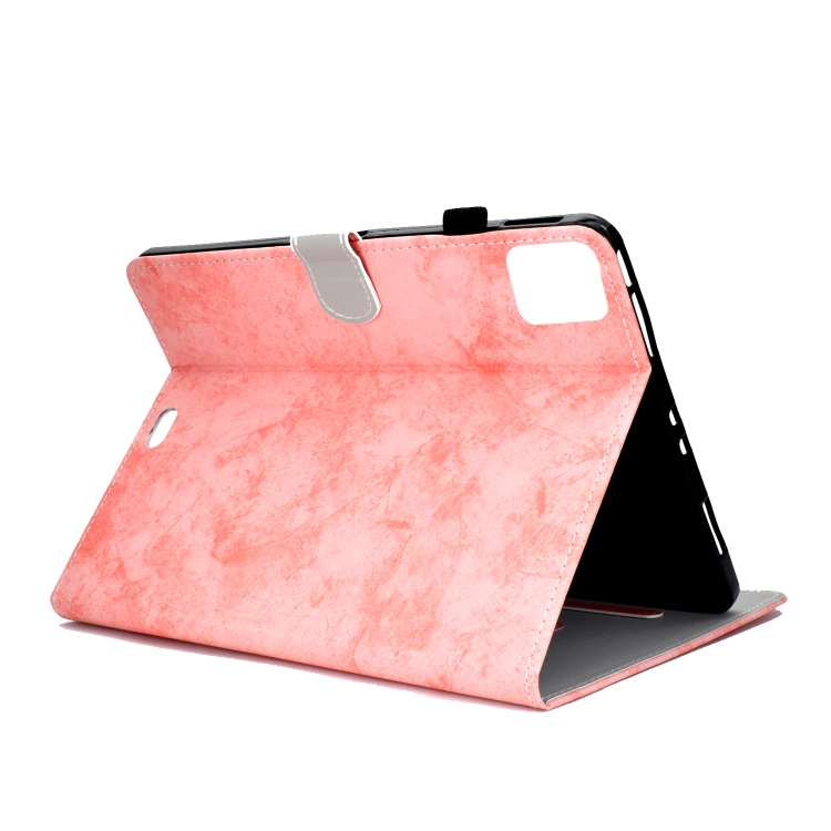 For iPad Air 2020 10.9 Marble Style Cloth Texture Leather Case with Bracket & Card Slot & Pen Slot & Anti Skid Strip(Pink) For iPad Air 2020 10.9 Marble Style Cloth Texture Leather Case with Bracket & Card Slot & Pen Slot & Anti Skid Strip(Pink)