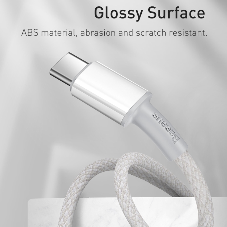 Baseus 20W Type-C / USB-C to 8 Pin PD High-density Braided Fast Charging Data Cable, Length: 1m(White) Baseus 20W Type-C / USB-C to 8 Pin PD High-density Braided Fast Charging Data Cable, Length: 1m(White)