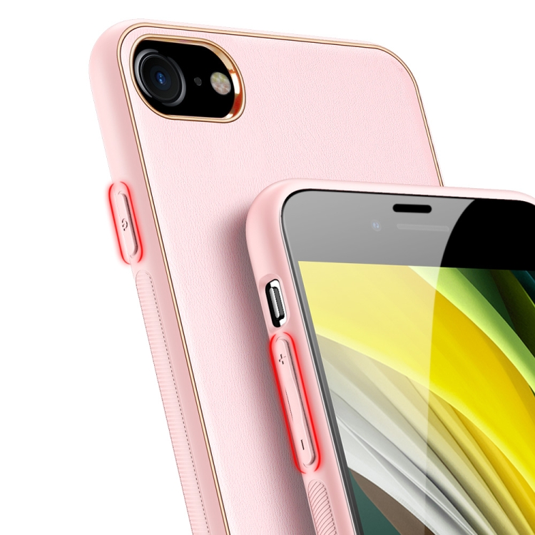 For iPhone SE 2022 / SE 2020 / 8 / 7 DUX DUCIS YOLO Series PU + PC + TPU Protective Case(Pink) For iPhone SE 2022 / SE 2020 / 8 / 7 DUX DUCIS YOLO Series PU + PC + TPU Protective Case(Pink)
