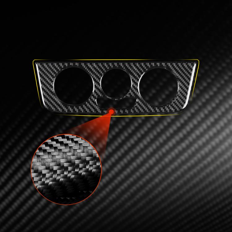 Cadre Commande AC Fibre Carbone Pour Seat Ibiza 6J 2009-2014 | Styling Intérieur | Pose Facile Adhésif | Noir