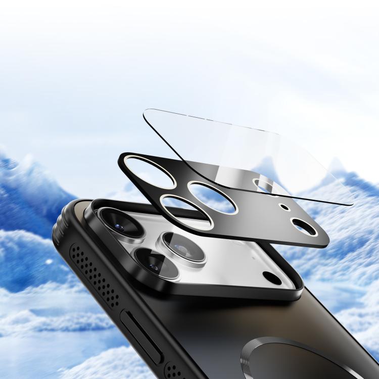 For iPhone 17 Pro Max ABEEL Heat Dissipation Frosted MagSafe Phone Case with Lens Film(Black) - 4