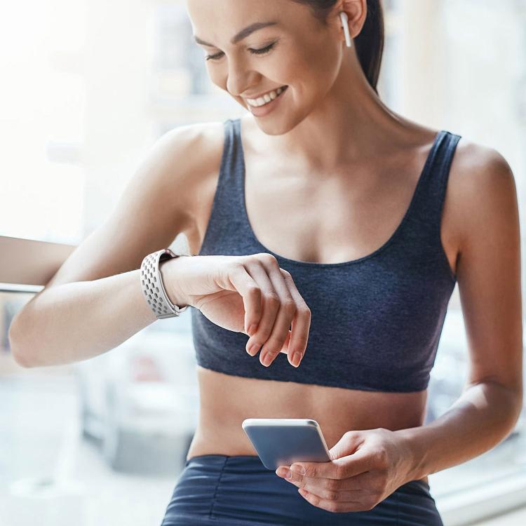 For Samsung Galaxy Fit 3 xDfind Mesh Magnetic Silver Buckle Silicone Watch Strap(White)