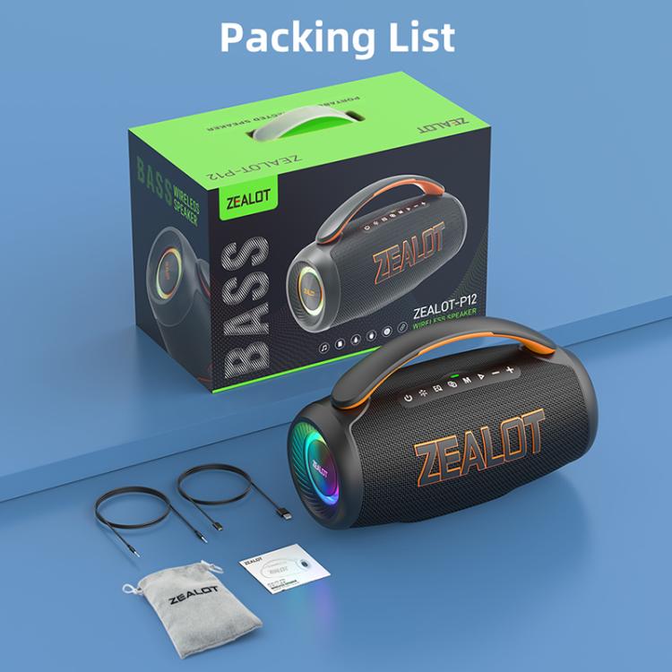 Zealot P12 60W ポータブル ハンドヘルド アウトドア RGB Bluetooth
