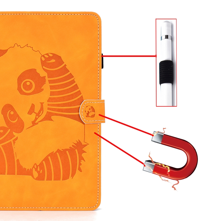For iPad Air 2022 / 2020 10.9 Panda Embossing Pattern Horizontal Flip PU Leather Case with Holder & Card Slot & Anti-skid Strip(Khaki) For iPad Air 2022 / 2020 10.9 Panda Embossing Pattern Horizontal Flip PU Leather Case with Holder & Card Slot & Anti-skid Strip(Khaki)
