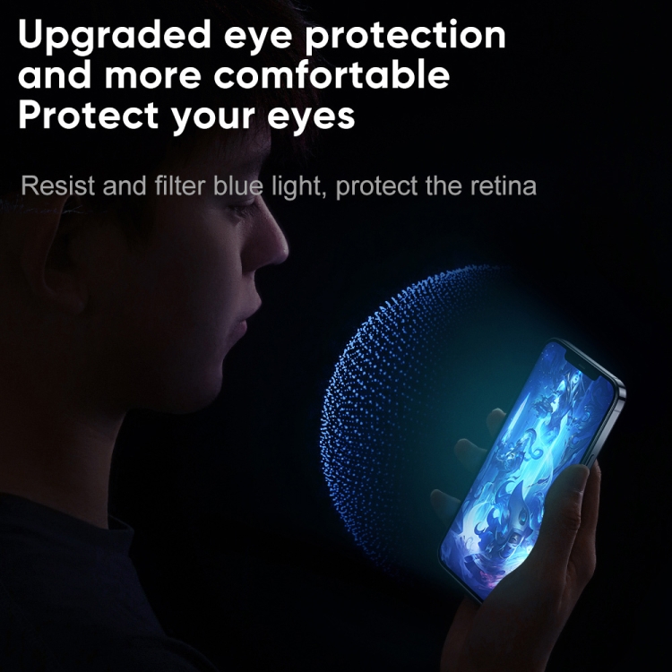 For iPhone 12 Pro Max JOYROOM JR-PF608 Knight Series 2.5D HD Eye Protection Gaming Film Tempered Glass Film(Eye Protection) For iPhone 12 Pro Max JOYROOM JR-PF608 Knight Series 2.5D HD Eye Protection Gaming Film Tempered Glass Film(Eye Protection)