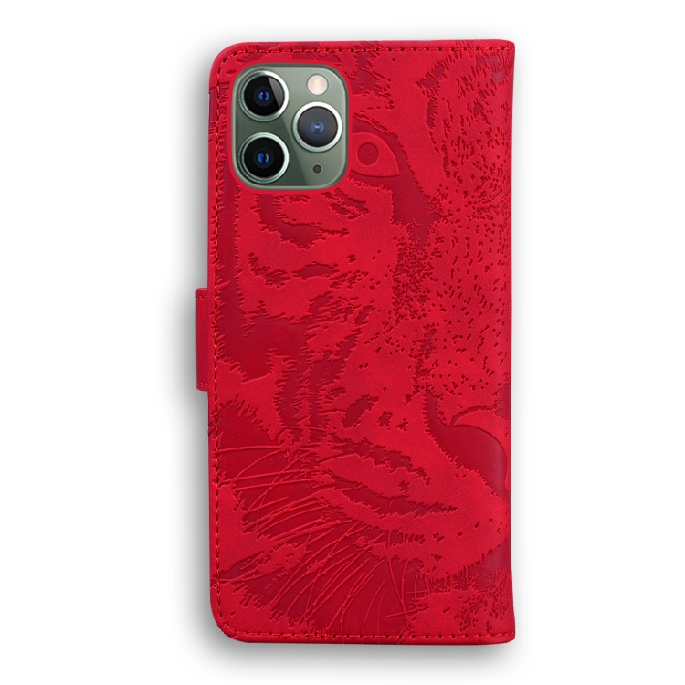 For iPhone 11 Pro Tiger Embossing Pattern Horizontal Flip Leather Case with Holder & Card Slots & Wallet(Red) For iPhone 11 Pro Tiger Embossing Pattern Horizontal Flip Leather Case with Holder & Card Slots & Wallet(Red)