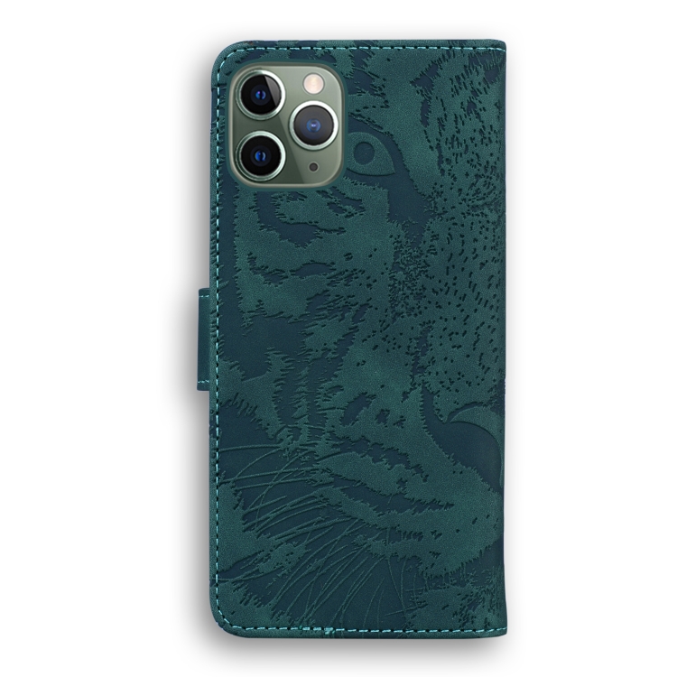 For iPhone 11 Pro Max Tiger Embossing Pattern Horizontal Flip Leather Case with Holder & Card Slots & Wallet(Green) For iPhone 11 Pro Max Tiger Embossing Pattern Horizontal Flip Leather Case with Holder & Card Slots & Wallet(Green)