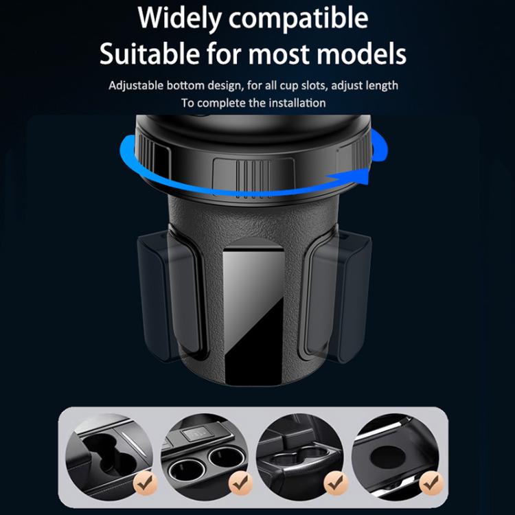 Yesido C180 3 in 1 Car Multi-function Tray Water Cup Holder(Black) - 8