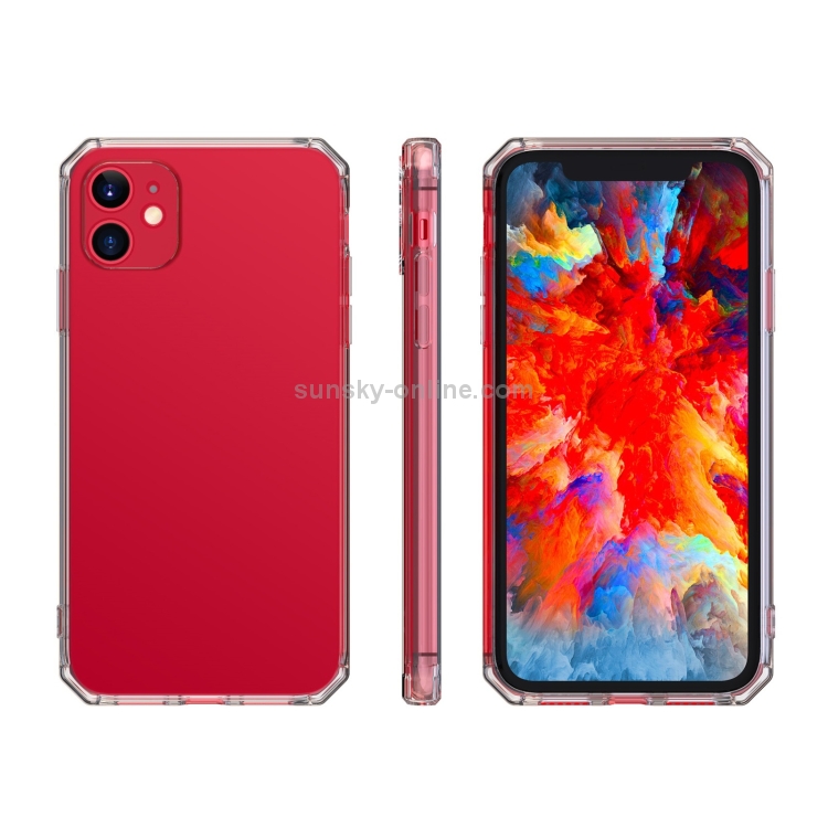 For iPhone 12 Straight Edge Square Corners Transparent TPU Soft Case For iPhone 12 Straight Edge Square Corners Transparent TPU Soft Case
