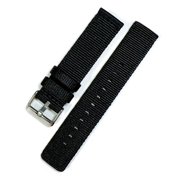 18mm xDfind Nylon Canvas Watch Band(Black)