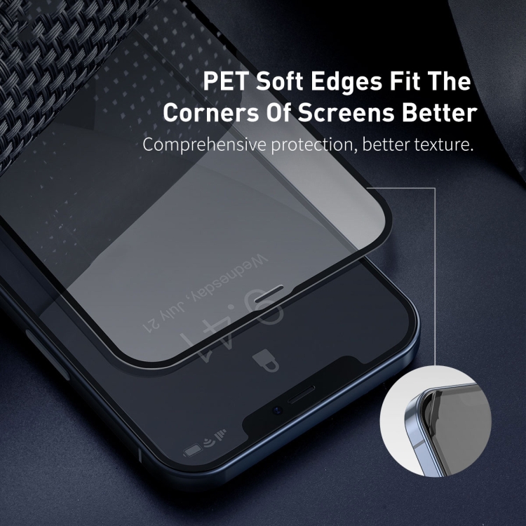 For iPhone 12 Pro Max Baseus 0.23mm Non-broken Edge Full-screen Curved Anti-blue Light Tempered Film For iPhone 12 Pro Max Baseus 0.23mm Non-broken Edge Full-screen Curved Anti-blue Light Tempered Film