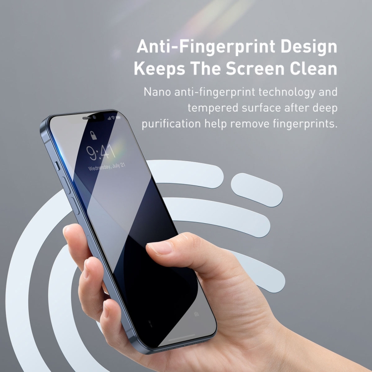For iPhone 12 Pro Max Baseus 0.23mm Non-broken Edge Full-screen Curved Anti-blue Light Tempered Film For iPhone 12 Pro Max Baseus 0.23mm Non-broken Edge Full-screen Curved Anti-blue Light Tempered Film