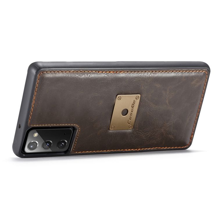 For Samsung Galaxy Note20 CaseMe Separable Crazy Horse Texture Magnetic Flip Leather Wallet Case with Zipper & Card Slot & Photo Frame & Lanyard(Coffee) For Samsung Galaxy Note20 CaseMe Separable Crazy Horse Texture Magnetic Flip Leather Wallet Case with Zipper & Card Slot & Photo Frame & Lanyard(Coffee)