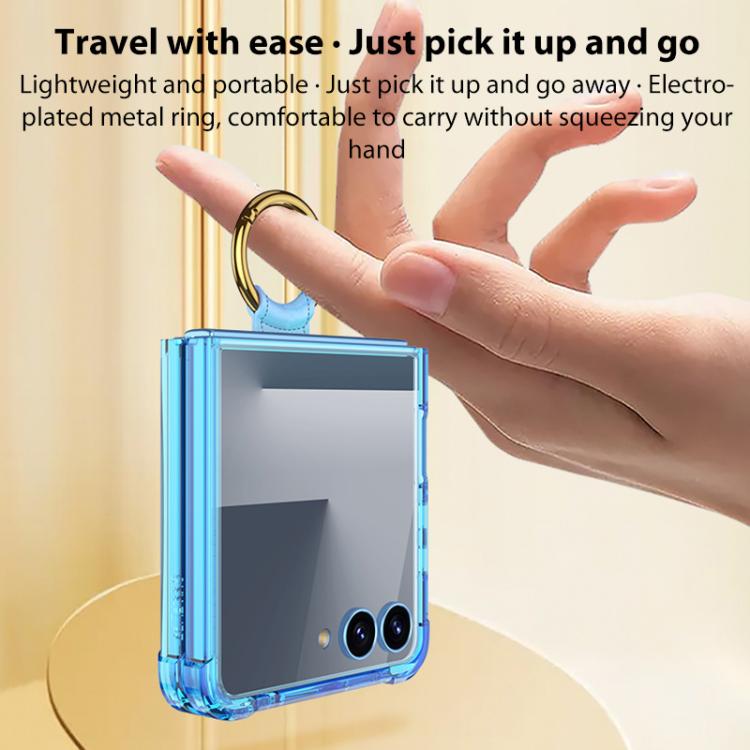 Samsung Galaxy Z Flip7 5G用 GKKエアバッグ電話ケース（リング付き