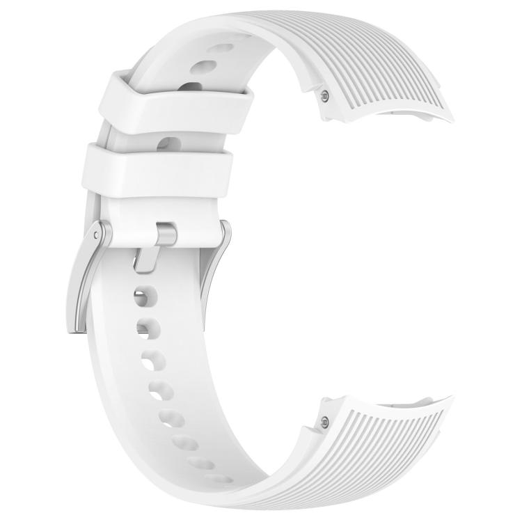 For OPPO Watch X / X2 / OnePlus Watch 2 xDfind Silver Buckle Silicone Watch Band(White)