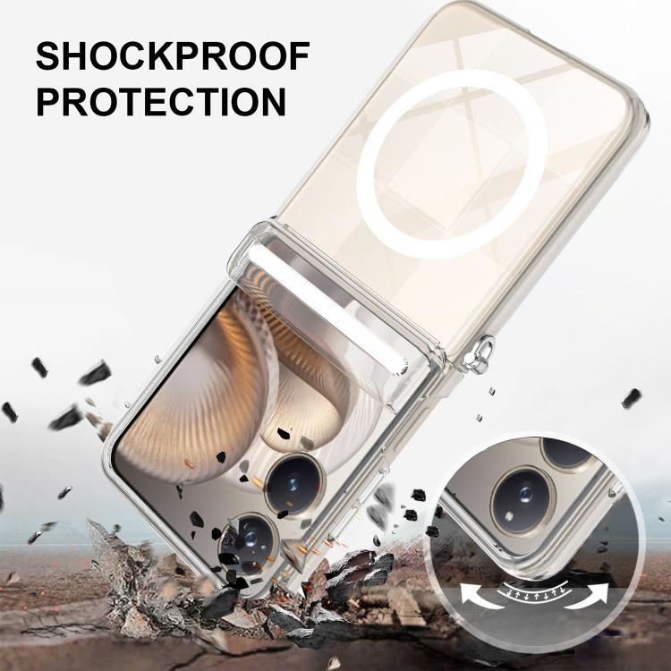 Oprimio Custodia Magnetica Per IPhone 12 Pro Max - Trasparente Antigraffio, Compatibile MagSafe, Protezione Militare Anticaduta, Magneti 1500g - 2