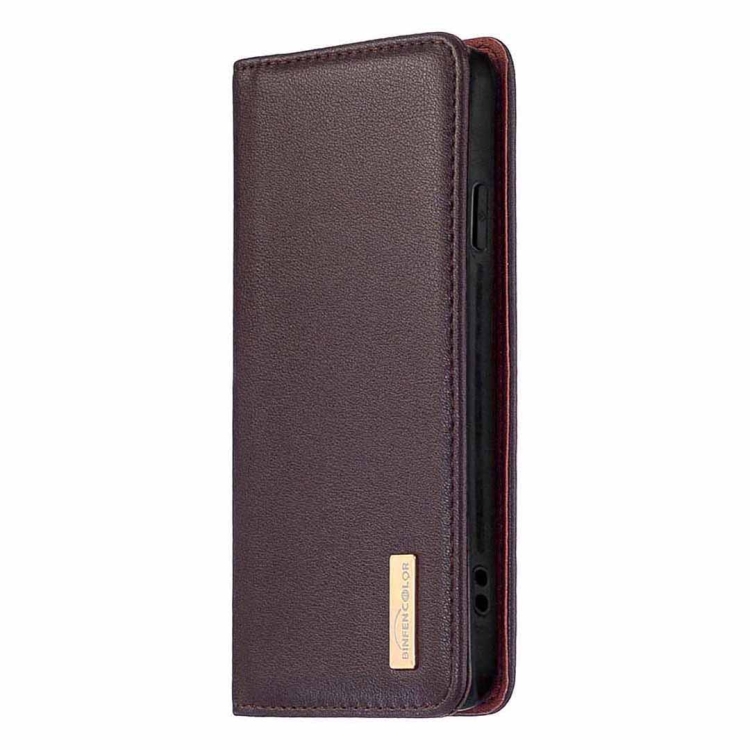 For iPhone 12 / 12 Pro 2 in 1 Detachable Magnetic Horizontal Flip Genuine Leather Case with Holder & Card Slots & Wallet(Dark Brown) For iPhone 12 / 12 Pro 2 in 1 Detachable Magnetic Horizontal Flip Genuine Leather Case with Holder & Card Slots & Wallet(Dark Brown)