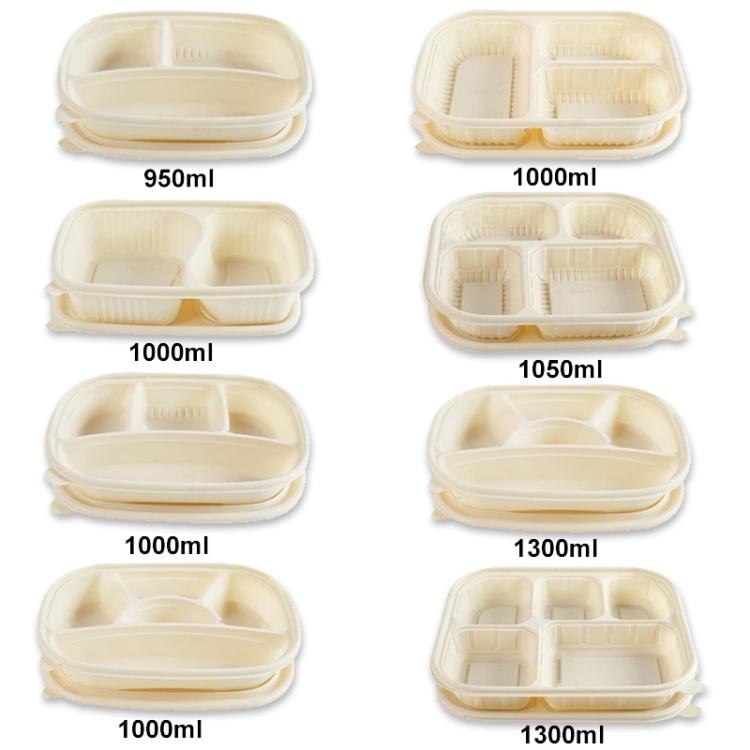 3-Compartment Takeaway Food Containers – Disposable Lunch Boxes, Square Shape 11 thumbnail image