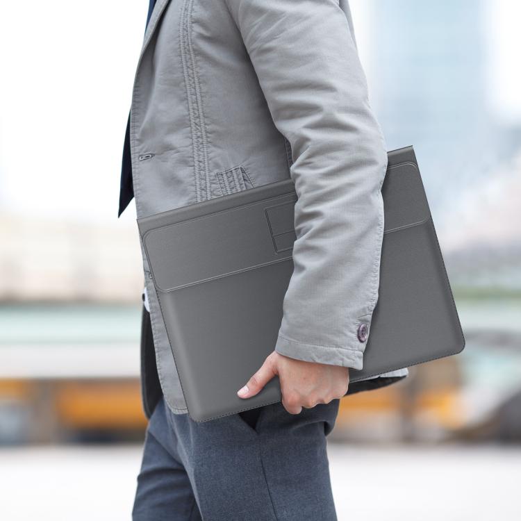 DUX DUCIS AirQ Series Multifunctional Wireless Charging Laptop Sleeve For 15-16 inch(Grey) - 9