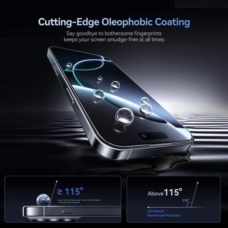 For iPhone 17 Pro Max JOYROOM Knight Series 2.5D Full Screen HD Hard Anti-Scratch Tempered Glass Film - 3