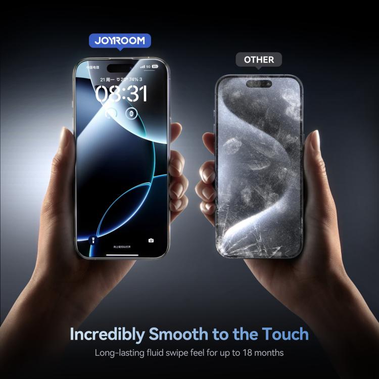 For iPhone 17 Pro Max JOYROOM Knight Series 2.5D Full Screen HD Hard Anti-Scratch Tempered Glass Film - 7