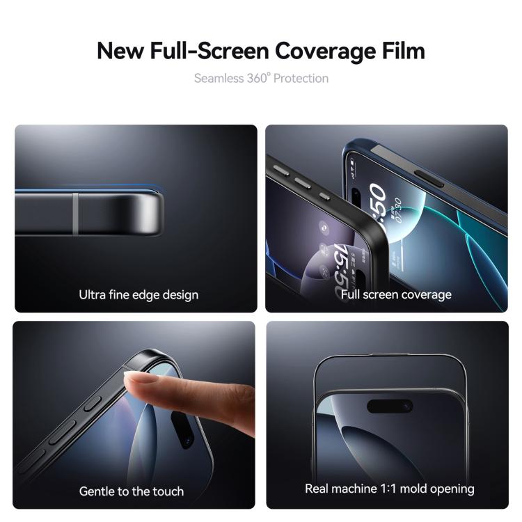 For iPhone 17 Pro Max JOYROOM Knight Series 2.5D Full Screen HD Hard Anti-Scratch Tempered Glass Film - 8