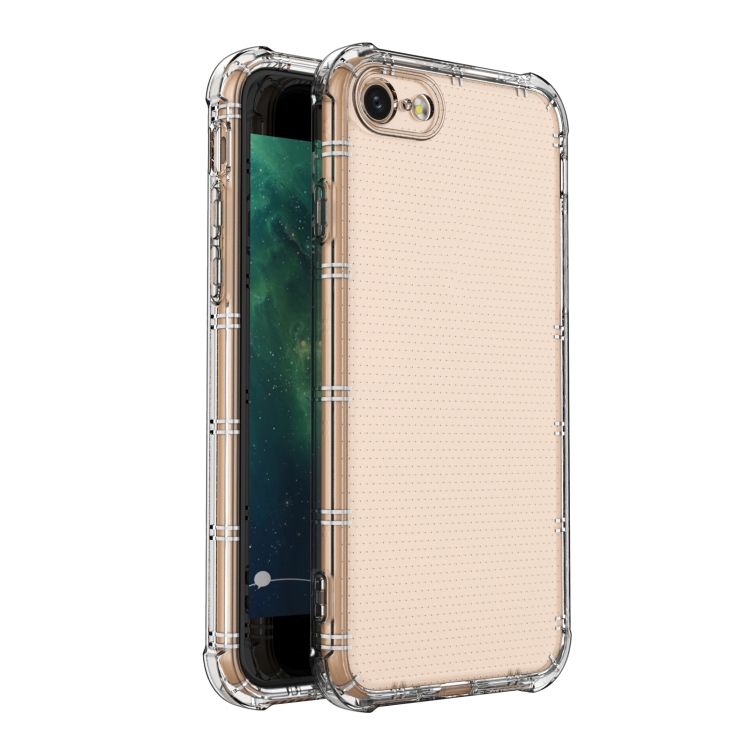 For iPhone SE 2022 / SE 2020 / 8 / 7 Straight Edge Dual Bone-bits Shockproof TPU Clear Case For iPhone SE 2022 / SE 2020 / 8 / 7 Straight Edge Dual Bone-bits Shockproof TPU Clear Case