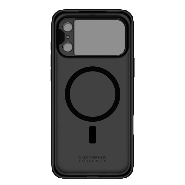 For iPhone 17 Pro Max NILLKIN CamShield Prop Texture Transparent Mirror Cover MagSafe Magnetic PC Phone Case(Black) - 4