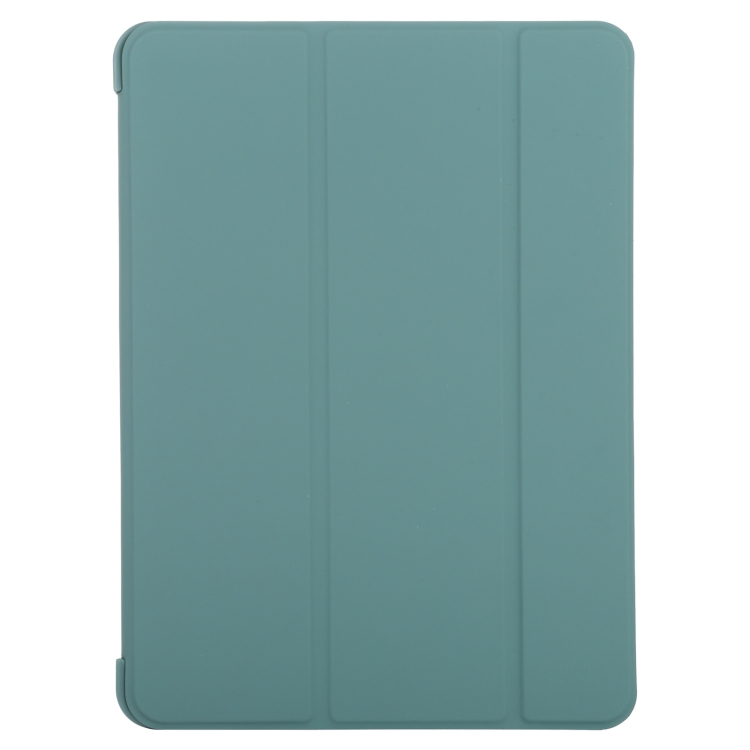 For iPad Air 2022 / 2020 10.9 Silicone 3-Folding Full Coverage Leather Case(Light Green) For iPad Air 2022 / 2020 10.9 Silicone 3-Folding Full Coverage Leather Case(Light Green)