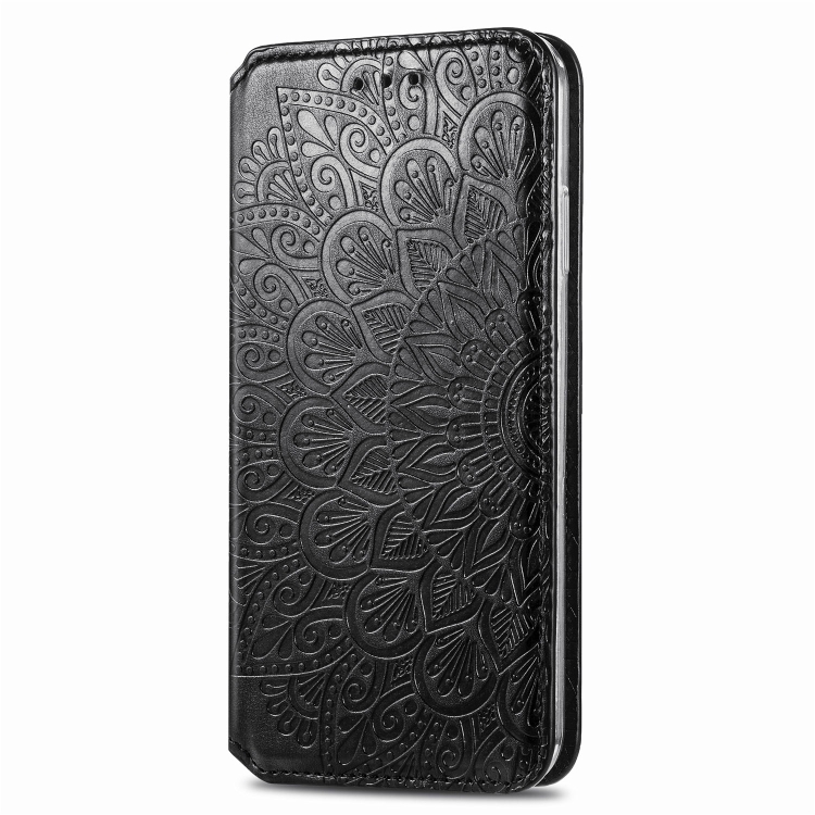 For iPhone 11 Pro Blooming Mandala Embossed Pattern Magnetic Horizontal Flip Leather Case with Holder & Card Slots & Wallet(Black) For iPhone 11 Pro Blooming Mandala Embossed Pattern Magnetic Horizontal Flip Leather Case with Holder & Card Slots & Wallet(Black)