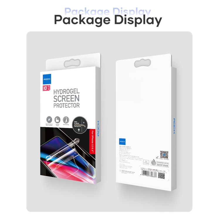 ROCK 0.14mm HD TPU Flexible Explosion-proof Hydrogel Screen Protector For iPhone 12 mini(Transparent) ROCK 0.14mm HD TPU Flexible Explosion-proof Hydrogel Screen Protector For iPhone 12 mini(Transparent)
