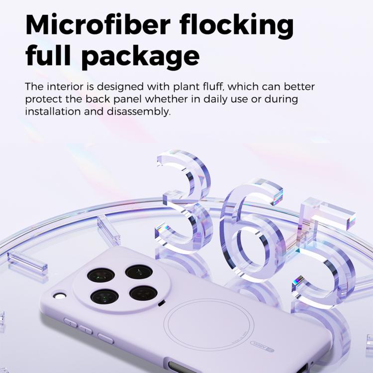 For OPPO Find X8 Pro ABEEL Skin-friendly Feel Magsafe Liquid Silicone Phone Case(Blue)