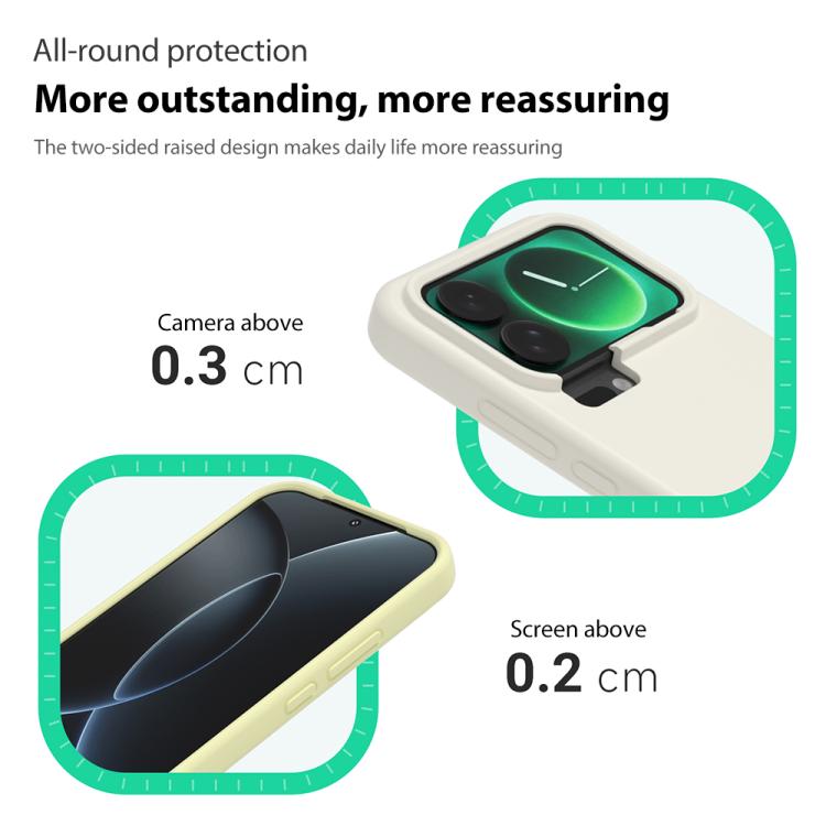 Xiaomi 17 Pro Max用 液体シリコン 肌に優しい 耐衝撃 携帯ケース