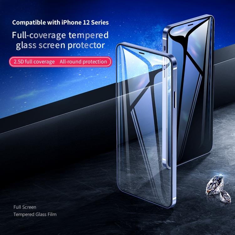 For iPhone 12 / 12 Pro ROCK 0.25mm 2.5D HD Full Screen Tempered Glass Film(Transparent) For iPhone 12 / 12 Pro ROCK 0.25mm 2.5D HD Full Screen Tempered Glass Film(Transparent)