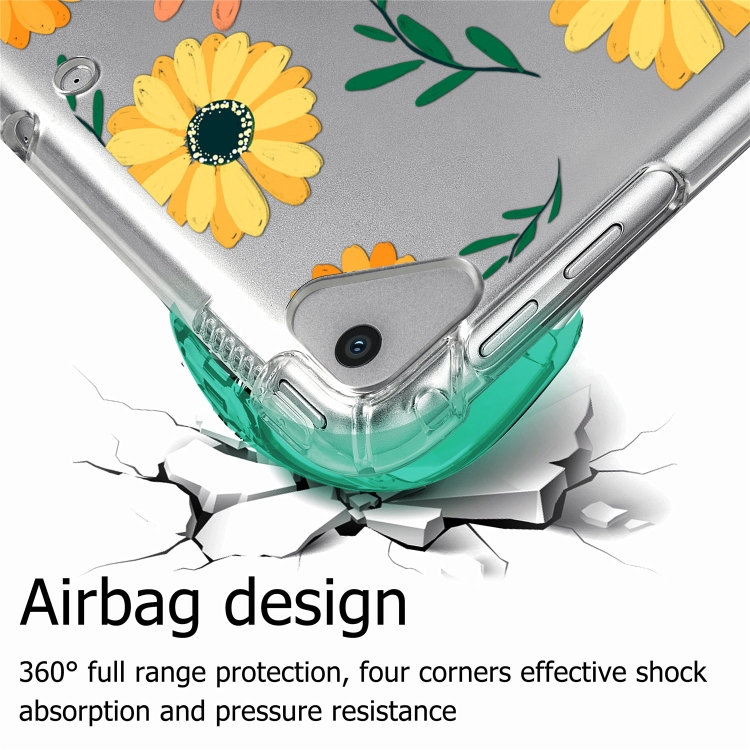 For iPad 9.7 (2018) & (2017) Painted Dropproof TPU Protective Case(Daisy) For iPad 9.7 (2018) & (2017) Painted Dropproof TPU Protective Case(Daisy)