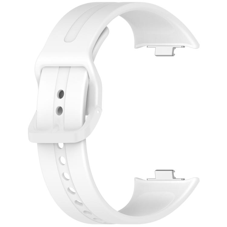 For Xiaomi Smart Band 9 Pro/Redmi Watch 5 xDfind Solid Color Quick Release Silicone Watch Band(White)