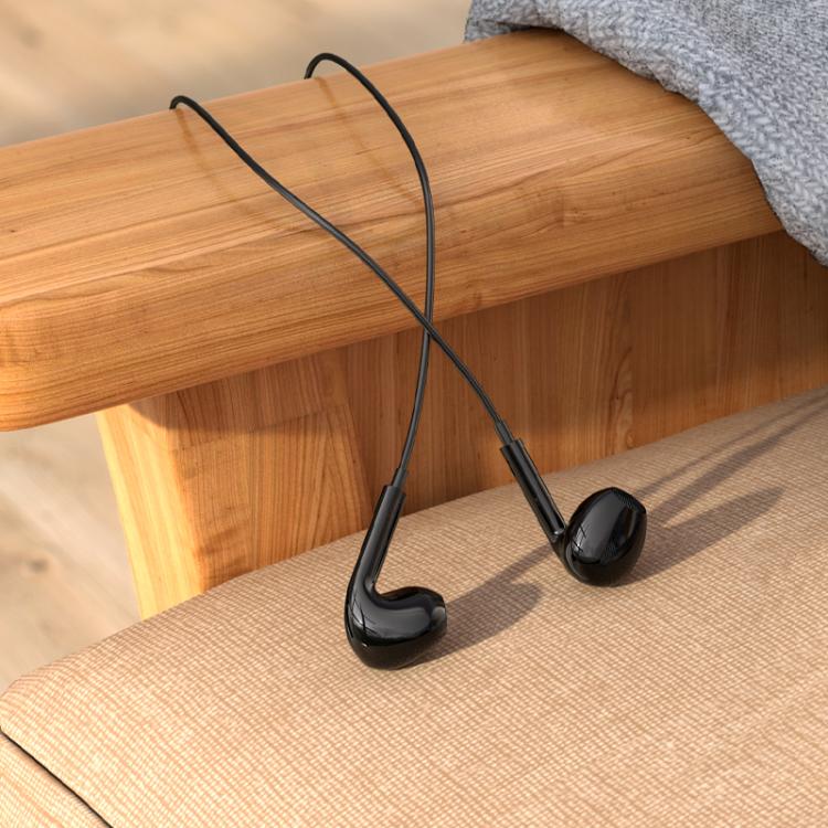 Borofone BM100 Max Fuente 3.5mm Interface Universal Digital Wired Earphones with Microphone, Length: 1.2m(Black)