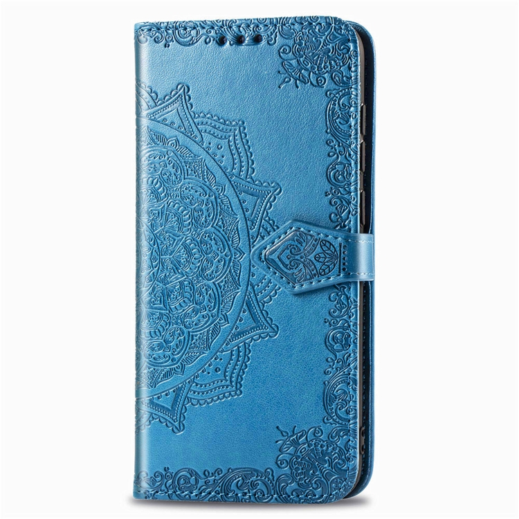 For Samsung Galaxy S20 FE Embossed Mandala Pattern TPU + PU Horizontal Flip Leather Case with Holder & Three Card Slots & Wallet(Blue) For Samsung Galaxy S20 FE Embossed Mandala Pattern TPU + PU Horizontal Flip Leather Case with Holder & Three Card Slots & Wallet(Blue)